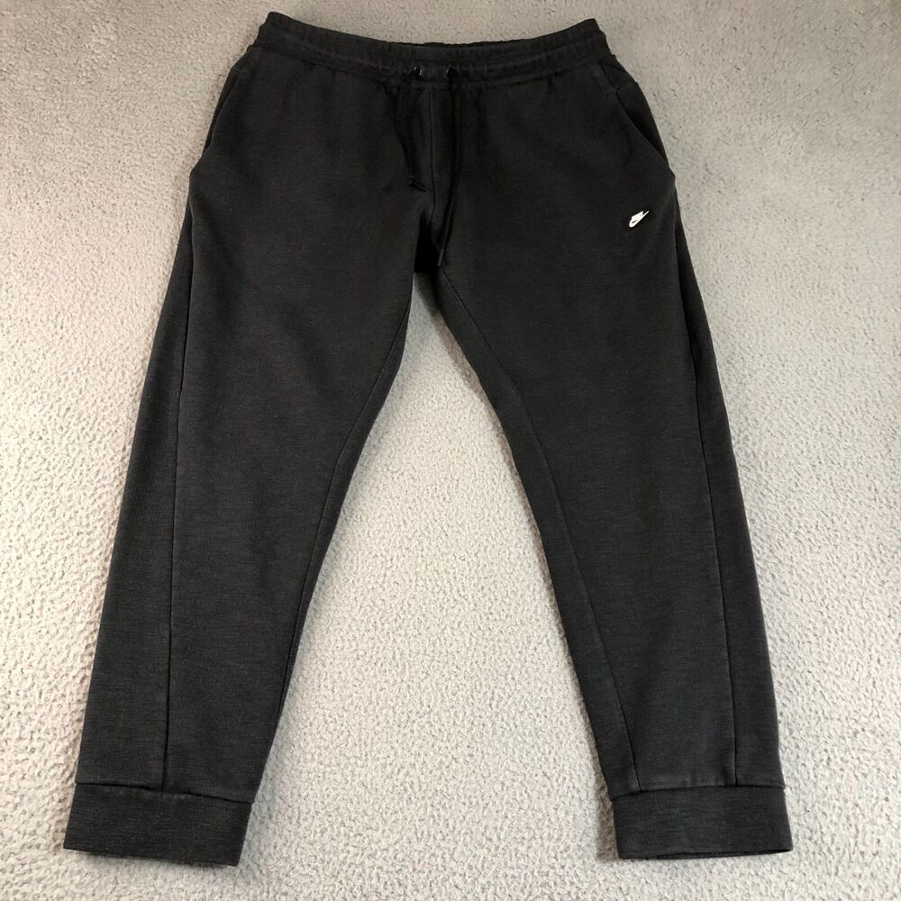 Nike Pants Men XL Gray Joggers Basketball Tapered Athletic Sweatpants Logo